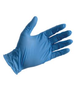 VINYL LARGE BLUE GLOVES POWDER FREE (1x100)